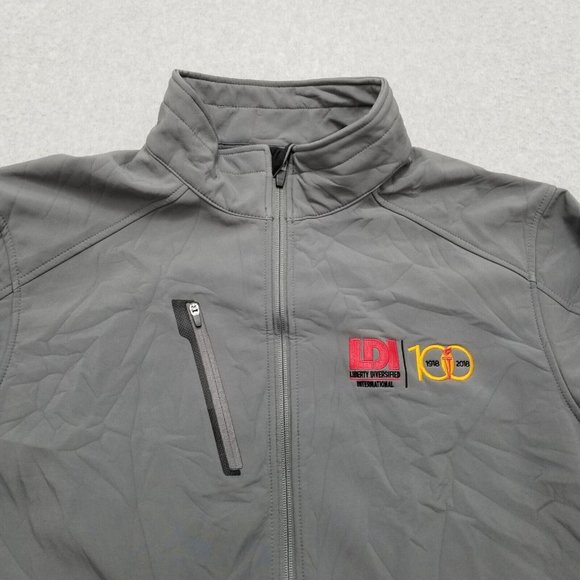 Port Authority Jacket Mens Large Gray Full Zip Pockets Outdoor Lightweight - Picture 4 of 12